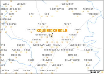 map of Koumbia Kébalé