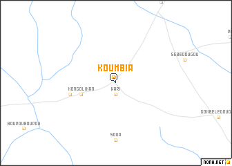 map of Koumbia