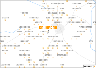 map of Koumérou