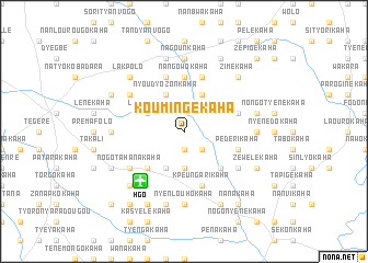 map of Koumingékaha