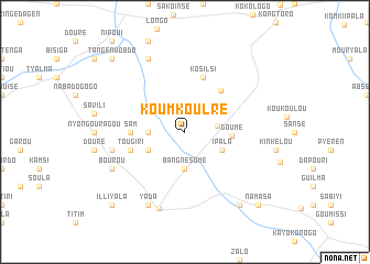 map of Koumkoulré