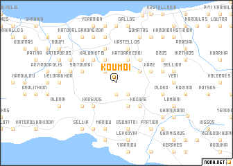 map of Koúmoi