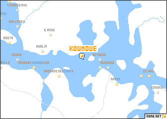 map of Koumoué