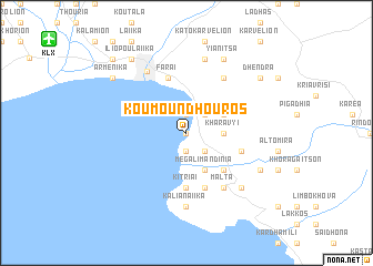 map of Koumoundhoúros