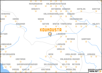 map of Koumoustá