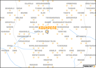 map of Koumpené