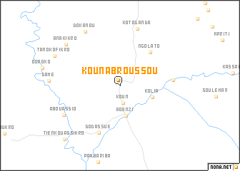 map of Koun-Abroussou