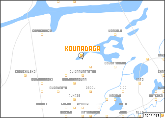 map of Kounadaga