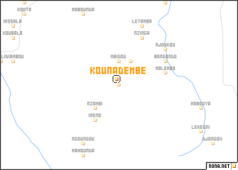 map of Kounadembé