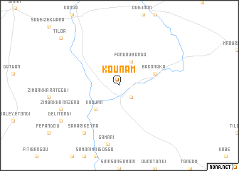 map of Kounam