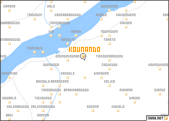 map of Kounando