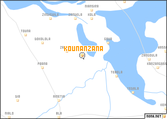 map of Kounanzana