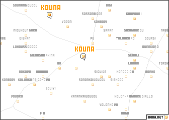 map of Kouna