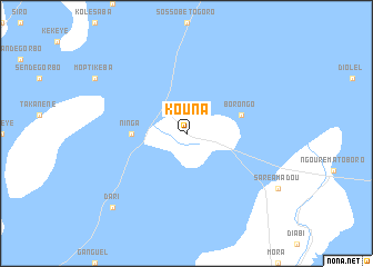 map of Kouna