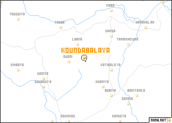 map of Koundabalaya