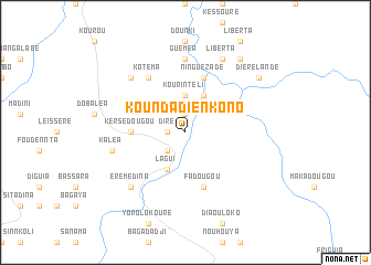 map of Kounda Dienkono