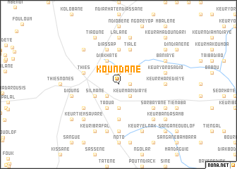 map of Koundane