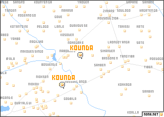 map of Kounda