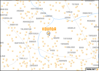 map of Kounda
