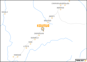 map of Kounda