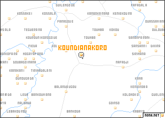 map of Koundianakoro