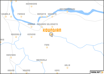 map of Koundian