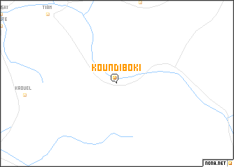 map of Koundi Boki