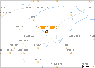 map of Koundimi Ba