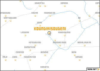 map of Koundimi Soudéni