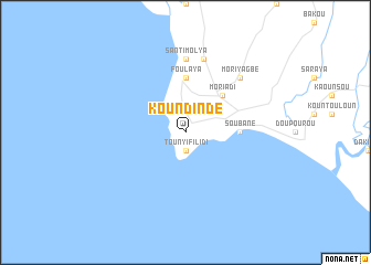 map of Koundindé