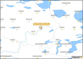 map of Koundioum