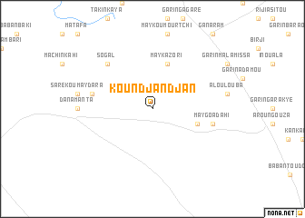 map of Koundjandjan
