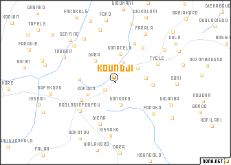 map of Koundji