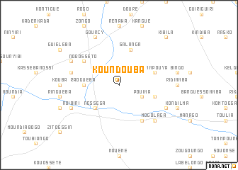 map of Koundouba