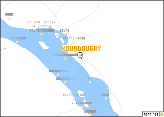 map of Koundougay