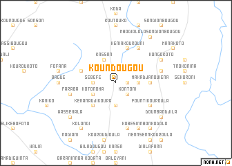 map of Koundougou