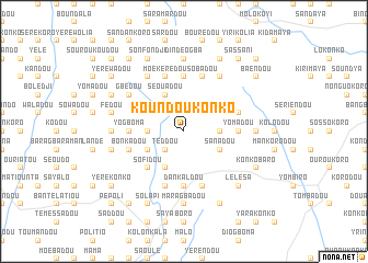 map of Koundoukonko