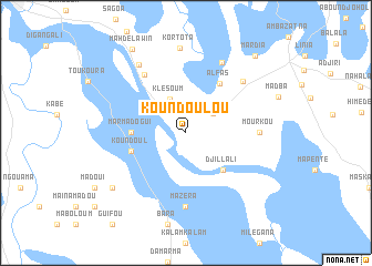 map of Koundoulou