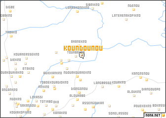 map of Koundounou