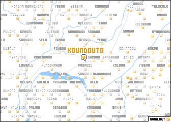 map of Koundou To