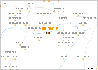 map of Koundou