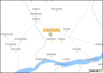 map of Koundou