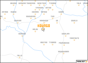 map of Koungo