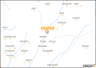 map of Koungo