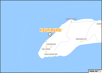 map of Kouniádhoi