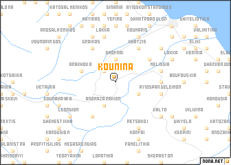 map of Kouniná