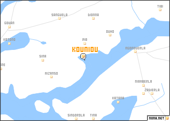 map of Kouniou