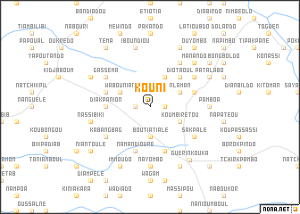 map of Kouni