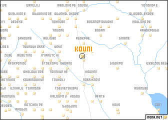 map of Kouni