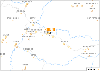 map of Kouni